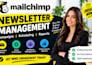 setup mailchimp monthly newsletter management with newsletter setup reporting